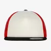 Flexfit Foam Trucker with White Front blk/wht/red