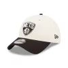 NEW ERA NBA BROOKLYN NETS DRAFT 9TWENTY STRAPBACK CAP CREAM/BLACK