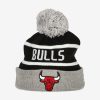 NEW ERA CHICAGO BULLS JAKE CUFF BEANIE GRAY/BLACK