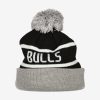 NEW ERA CHICAGO BULLS JAKE CUFF BEANIE GRAY/BLACK