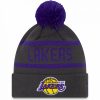 NEW ERA LOS ANGELES LAKERS JAKE CUFF BEANIE PURPLE/GRAY