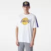 NEW ERA NBA COLOUR BLOCK OS TEE LOS ANGELES LAKERS WHITE