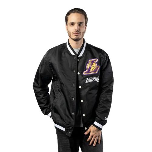 NEW ERA LOGOSELECT JACKET952 LOS ANGELES LAKERS BLACK