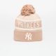 New Era MLB New York Yankees Jake Cuff Beanie Beige ONE