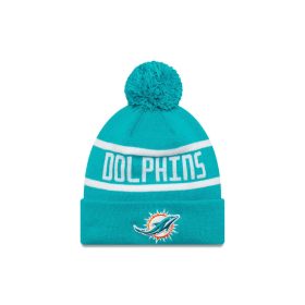 New Era OTC NFL Jake Miami Dolphins Knit Beanie Turquoise