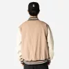 New Era NBA Brooklyn Nets Varsity College Jacket Beige L