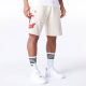 New Era NBA Chicago Bulls Bubble Script Shorts Light Beige