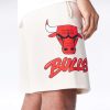 New Era NBA Chicago Bulls Bubble Script Shorts Light Beige XL