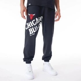 New Era NBA Chicago Bulls Graphic Jogging Trousers Black