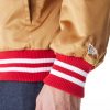 New Era NFL San Francisco 49Ers Satin Bomber Jacket Bronze / Scarlet