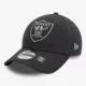 New Era 940 NFL Metallic Outline 9FORTY Las Vegas Raiders Grey ONE