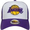 New Era NBA Los Angeles Lakers Side Patch Trucker Purple