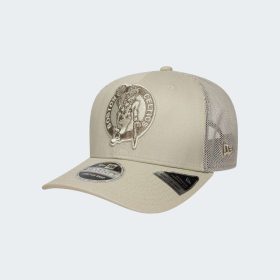   New Era NBA Boston Celtics 9SEVENTY Stretch Snap Adjustable Cap Beige