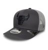 New Era NBA Chicago Bulls 9SEVENTY Stretch Snap Adjustable Cap Dark Grey ONE