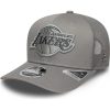 New Era NBA Los Angeles Lakers 9SEVENTY Stretch Snap Adjustable Cap Grey ONE