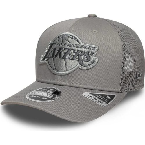 New Era NBA Los Angeles Lakers 9SEVENTY Stretch Snap Adjustable Cap Grey ONE
