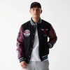 New Era NBA Chicago Bulls Patch Varsity Jacket Black