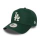 New Era 9FORTY Los Angeles Dodgers League Essential E-Frame Cap Dark Green