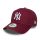 New Era 9FORTY New York Yankees League Essential E-Frame Cap Frosted Burgundy