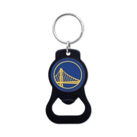   WinCraft - NBA Black Bottle Opener Key Ring - Golden State Warriors MC