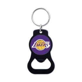   WinCraft - NBA Black Bottle Opener Key Ring - Los Angeles Lakers MC