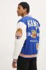 KARL KANI OG BLOCK PATCH COLLEGE JACKET NAVY/OFF WHITE