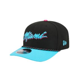   New Era MIami Heat Bulls NBA 2025 City Edition 9Seventy Stretch-Snap Black