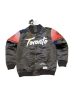 New Era Toronto Raptors 2025/26 City Edition Full Snap Satin Jacket Black L