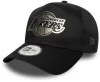 New Era 9FORTY Aframe NBA Metallic Los Angeles Lakers Cap Black ONE