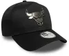 New Era 9FORTY Aframe NBA Metallic Chicago Bulls Cap Black