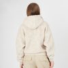 Karl Kani Sweatshirt Metal Signature Teddy Full Zip Hoodie CREAM