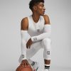Puma Hoops Team Arm Sleeves WHITE M