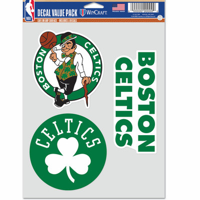 WinCraft - NBA Multi Use 3 Fan Pack Decal Boston Celtics MC ONE