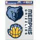WinCraft - NBA Multi Use 3 Fan Pack Decal Memphis Grizzlies MC