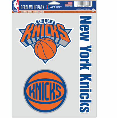 WinCraft - NBA Multi Use 3 Fan Pack Decal New York Knicks MC
