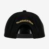 MITCHELL & NESS NBA NEW ORLEANS PELICANS GOLD DIP DOWN SNAPBACK BLACK