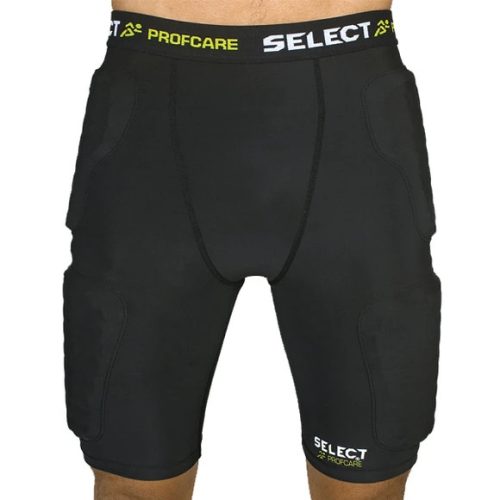 SELECT COMPRESSION SHORTS W/PADS 6421 BLACK XX-LARGE