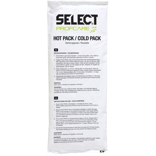 SELECT HOT/COLD PACK TRANSPARENT ONE SIZE