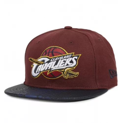 New Era Team PU Canvas Cap Cleveland Cavaliers BURGUNDY