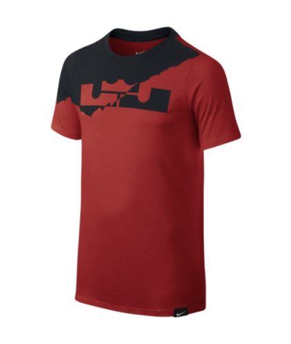 Nike Boys LeBron Logo Graphic T-Shirt LIGHT CRIMSON