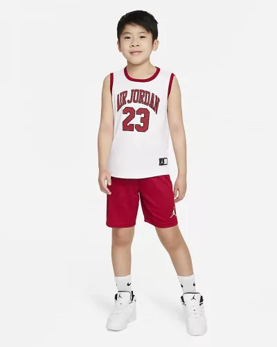 JORDAN MUSCLE TANK AND SHORTS 2PC SET GYM RED