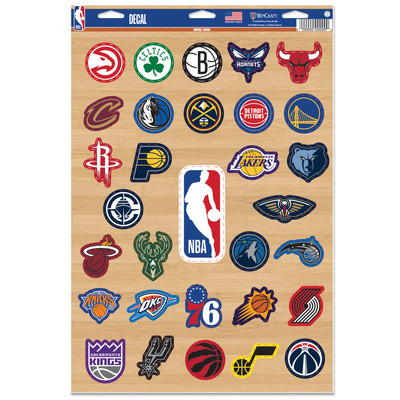 WinCraft - NBA Multi-Use Decal 11x17 Mixed Teams MC