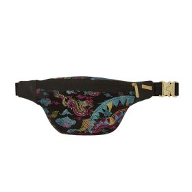 Sprayground Embroidered Dragons Savvy Crossbody Multicolor