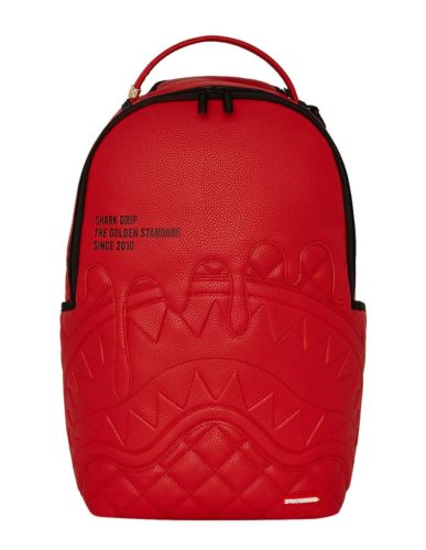 Sprayground Shark Central Red Shark Drip Dlxsv Backpack Red ONE