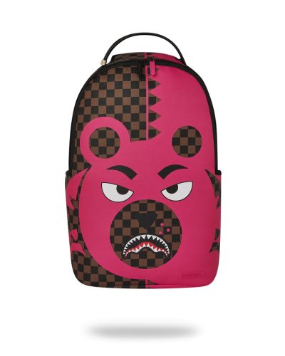 Sprayground Pink Bear Shark Backpack Pink