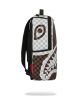 Sprayground Cream And Brown Tear Check Backpack Brown