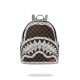 Sprayground Cream And Brown Tear Check Savage Backpack Brown ONE
