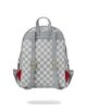 Sprayground Cream And Brown Tear Check Savage Backpack Brown ONE