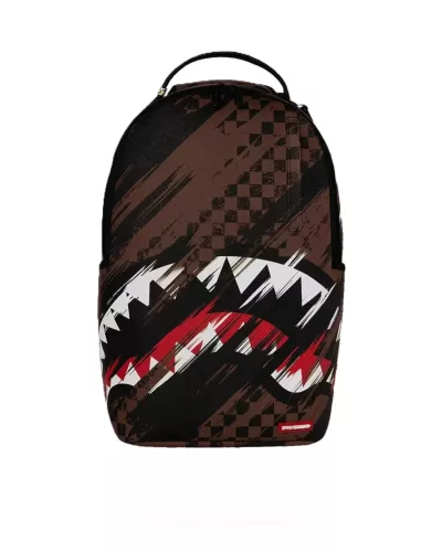 Sprayground Smeared Grunge Backpack Brown ONE