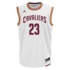 Adidas NBA Cleveland Cavaliers Lebron James Home Replica Jersey WHITE/BURGUNDY